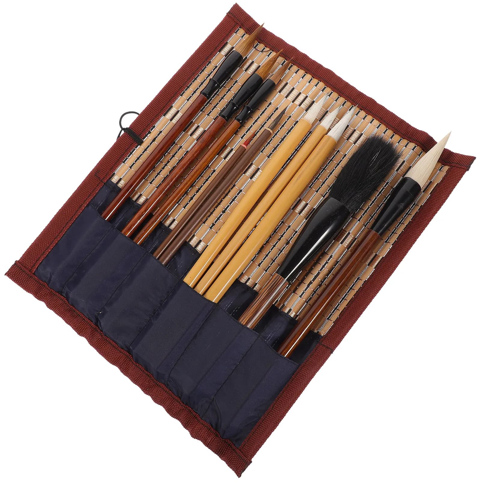 1Set Traditional Chinese Calligraphy Brush Set Premium Bamboo Handle Soft Hair Brush for Beginners Enthusiasts Artists Formal