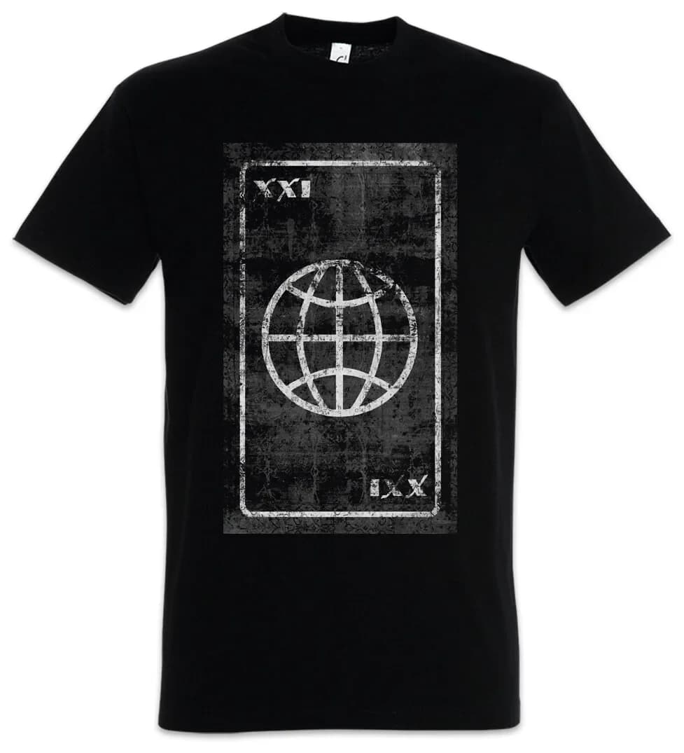 Tarocchi Il Via del Mondo T-shirt Carte Carte Simbolo Segno Logo Insegne
