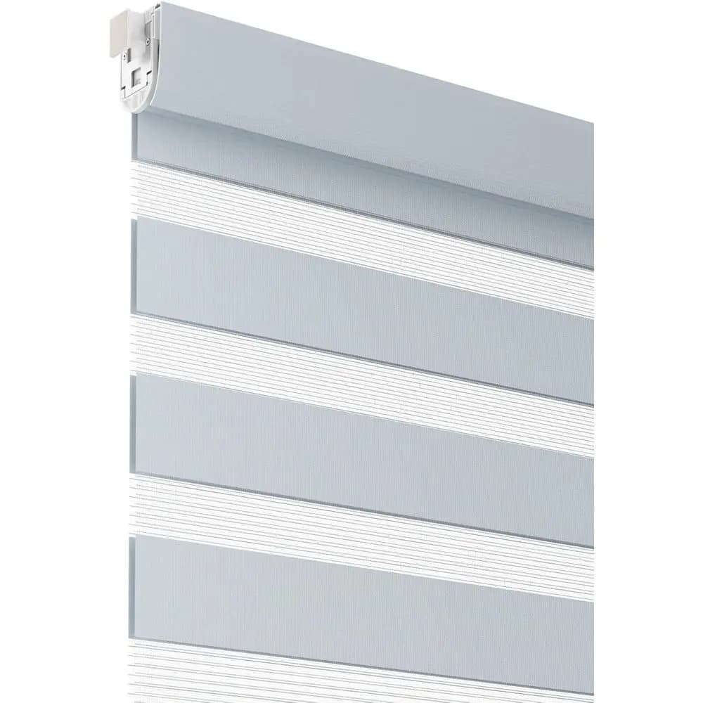 Tende a Rullo Motorizzate Zebra - Senza Fili, Doppio Strato Giorno/Notte, Compatibili con Alexa, 22-78, Filtraggio Luce e Privacy, Adatte per Camera da Letto