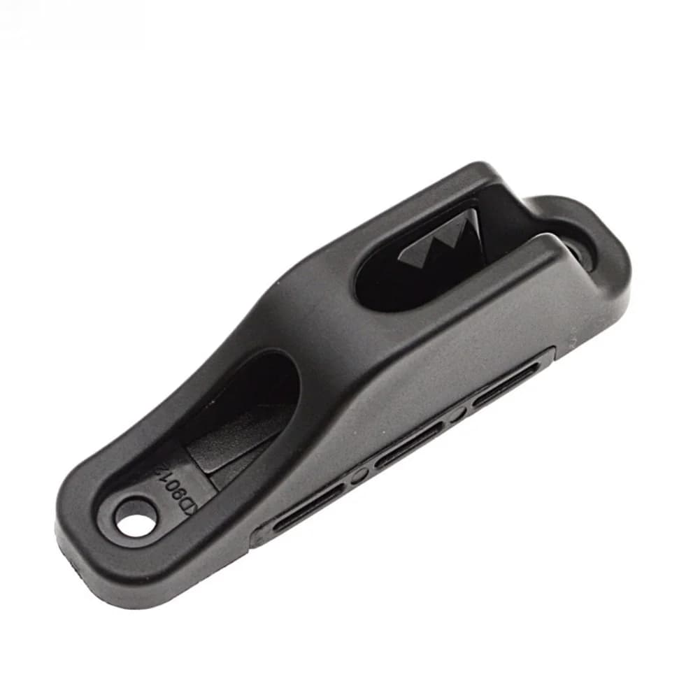 Marine nylon rope clamp for kayak boat rigging holds 4 6 mm ropes compact dimensions 85 by 20 by 26 millimeters