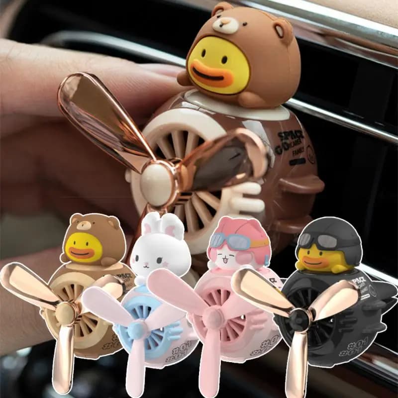 Deodorant for car AC intake Clip Kawaii Anime aromatherapy air conditioning fan refreshing ornament decoration car accessories