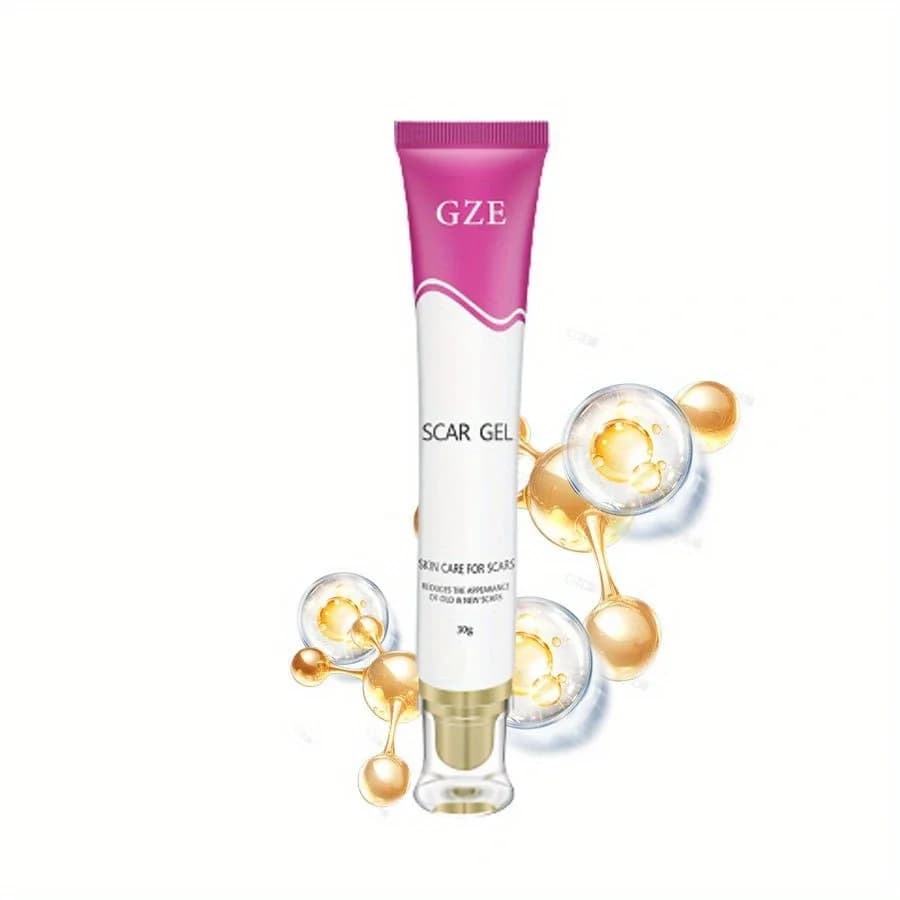 GZE Gel per la cura delle cicatrici Crema per smagliature dell'acne con allantoina, vitamina E e silicone - Non grasso e ad assorbimento rapido