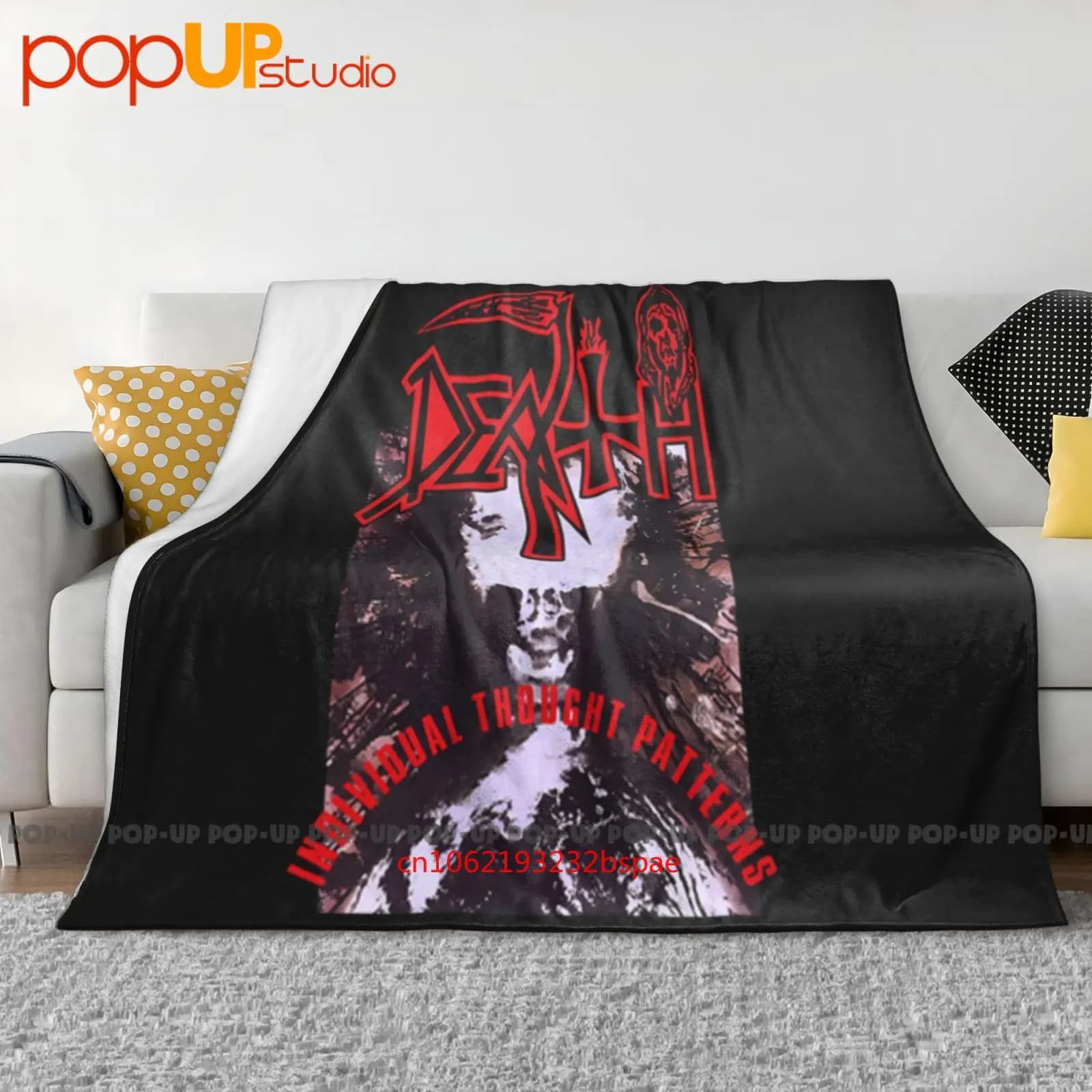 Morte 'Patteri di pensiero individuali' Coperta ultra morbida Trapunta Copridivano invernale Copridivano