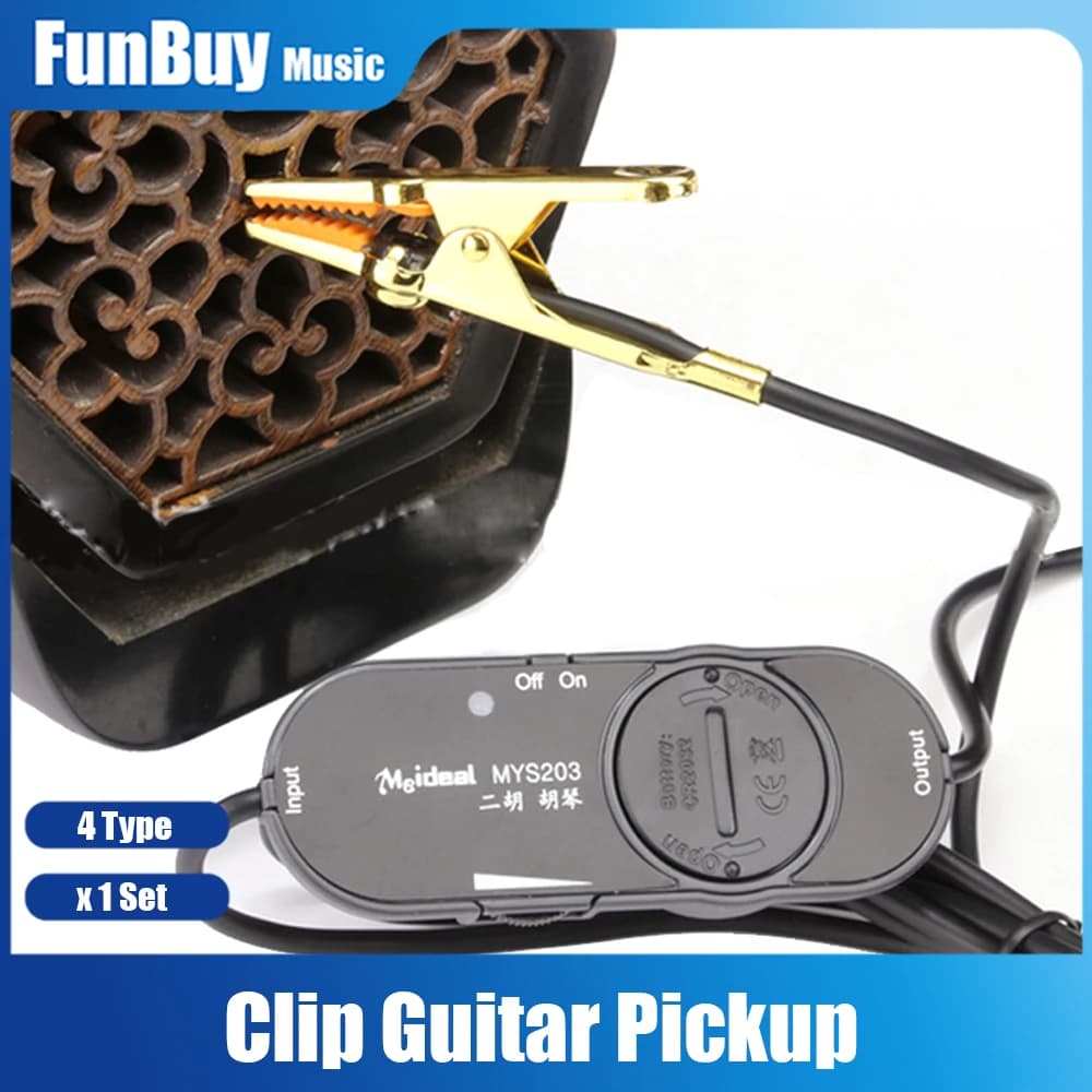 Meideal MYS203 Pickup microfono professionale Pick Up nero per violino Viola violoncello sassofono e Dulcimer strumenti musicali per chitarra