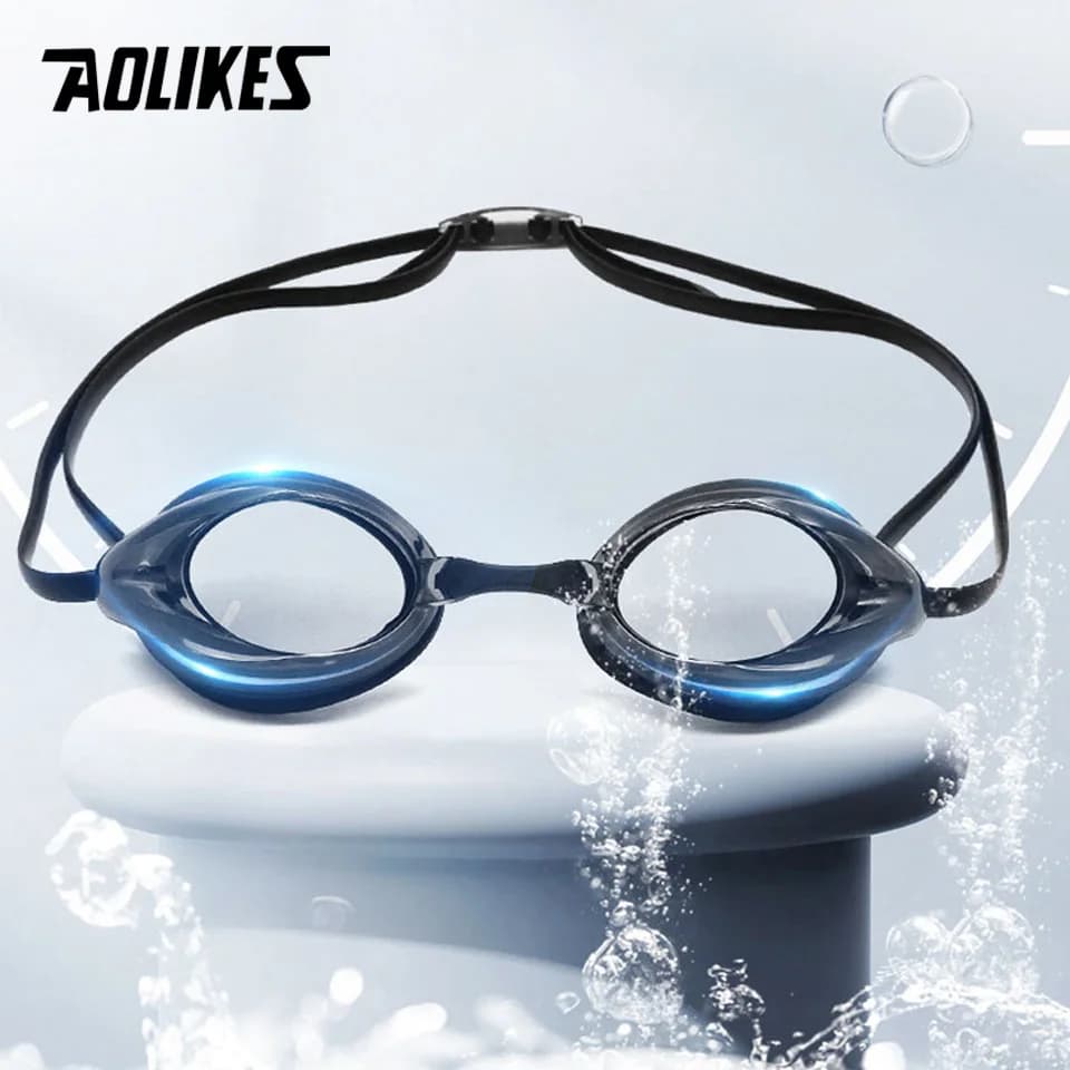 AOLIKES professional swimming glasses antifog protection UV waterproof silica gel diving glasses men woman glasses swimming