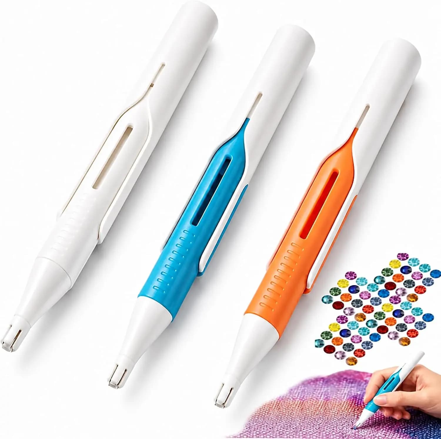 Automatic Diamond Painting Bead Dispenser for 2.8mm Round Drills Long-Lasting Diamond Painting Pen for Tools and Diamond Art Set