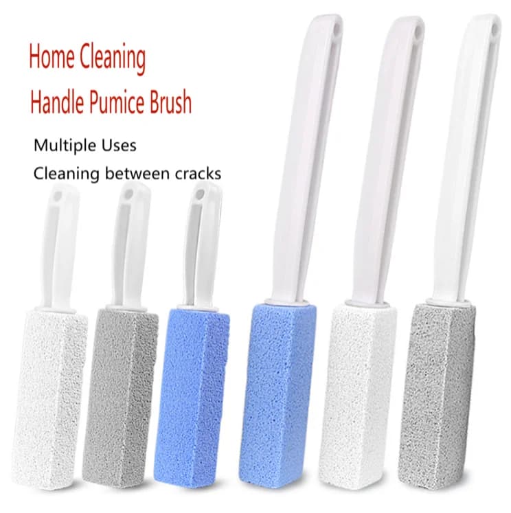 Scopino per WC in pomice naturale con manico esteso Rimuove efficacemente macchie d'acqua dura Scala macchie per barbecue