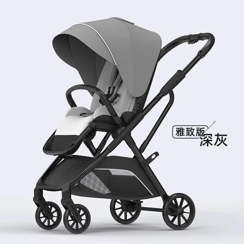 Passeggino High Landscape per Neonati e Bambini, con Manico Reversibile, Reclinabile, Pieghevole e Portatile