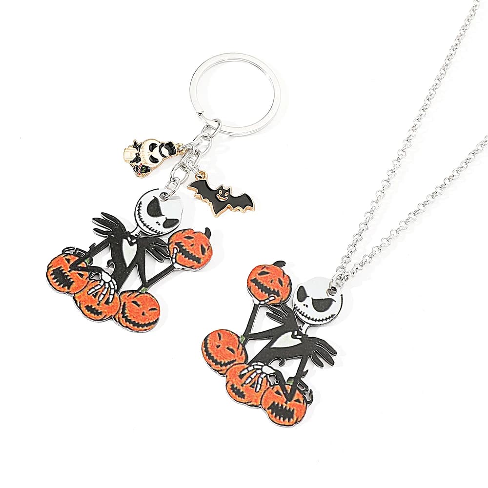 Portachiavi con Personaggio Anime Jack Skellington, Ciondolo da 'Nightmare Before Christmas', Regalo di Halloween per Amici