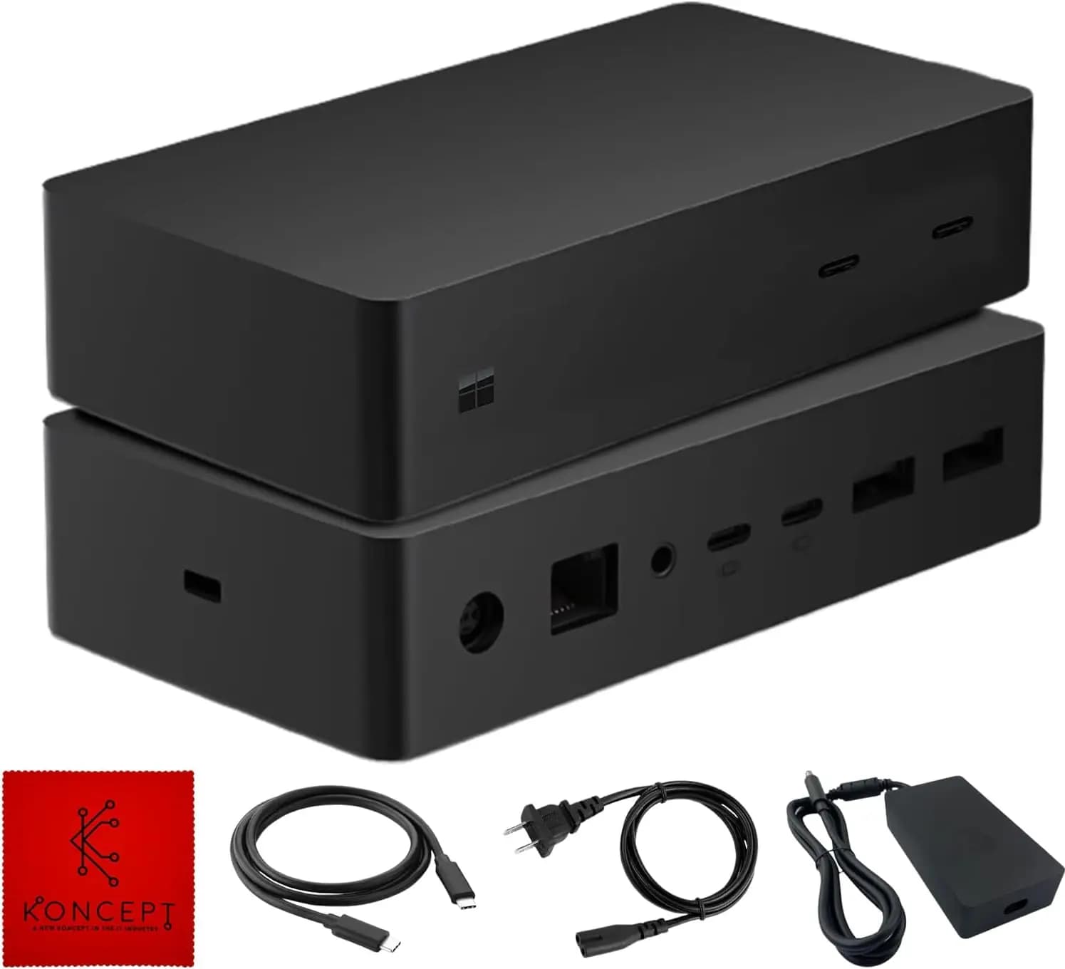 Docking Station Rinnovata con Cavo USB-C e Alimentazione da 199W, Compatibile con Diversi Laptop e Tablet