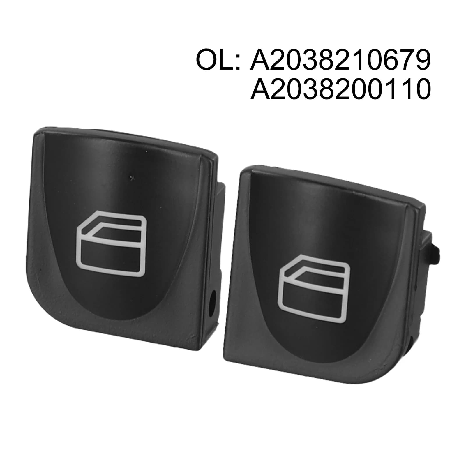 Pulsante del cappuccio del coperchio dell'interruttore del regolatore della finestra dell'auto per Mercedes Classe C W203 per la sostituzione del pulsante dell'interruttore di controllo del vetro W209
