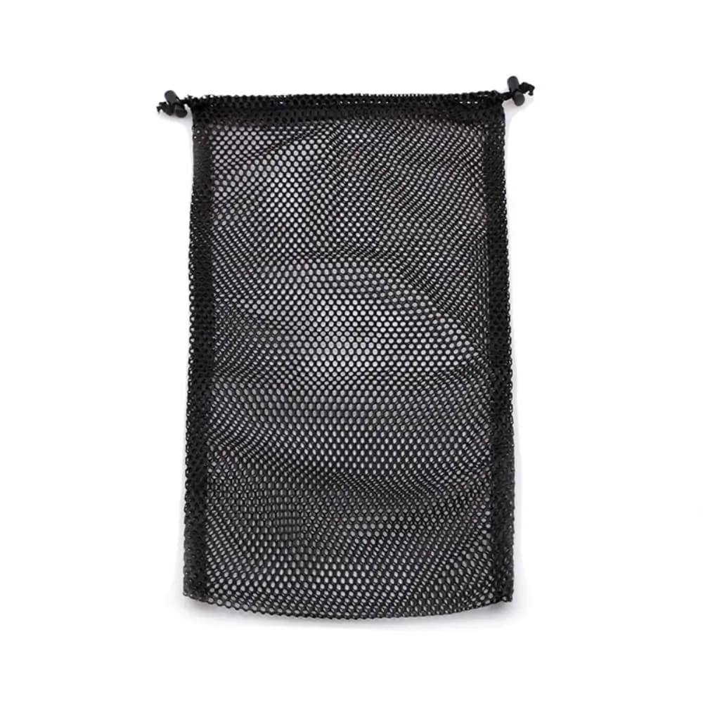 Sacca a Rete Nera Traspirante ad Asciugatura Rapida per Immersioni, Organizzazione Pinne e Calzature, Sacca con Coulisse per Snorkeling