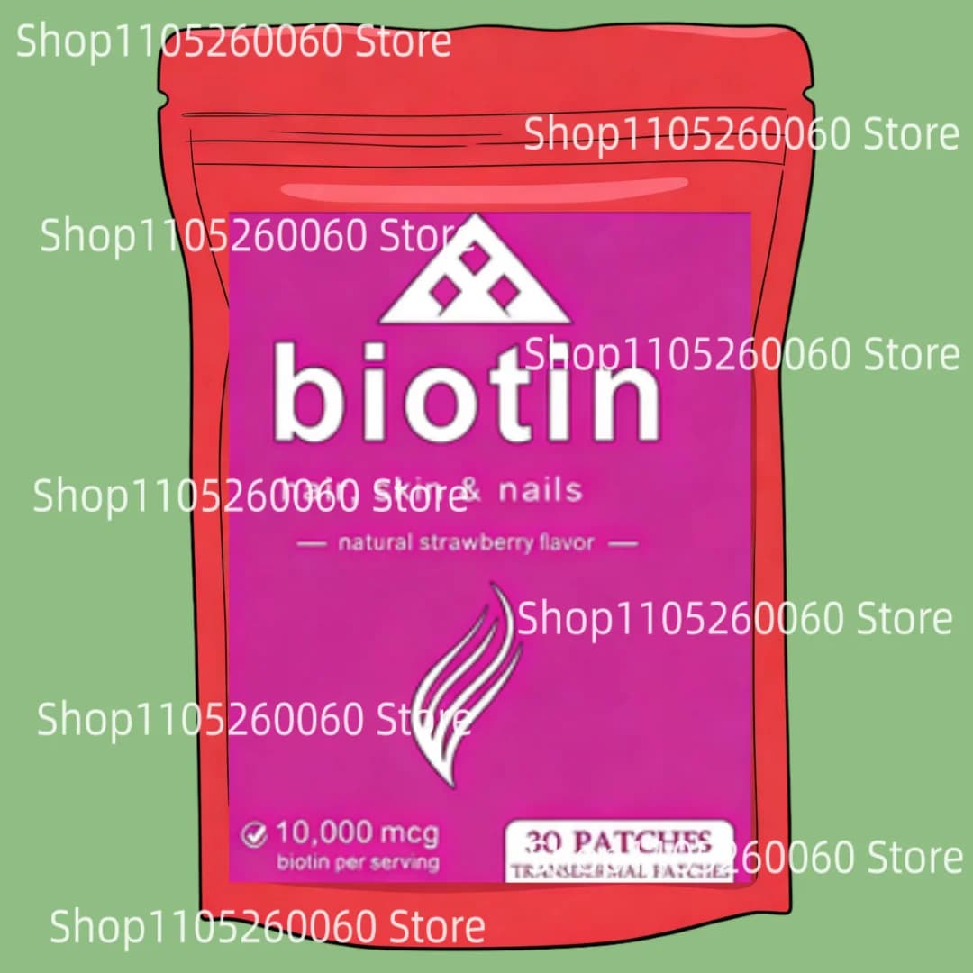 Multi Collagen Plus Transdermal Patches with Biotin, Vitamin C for Women & Men Hair Hair, Skin & Nails Support 30 Patches