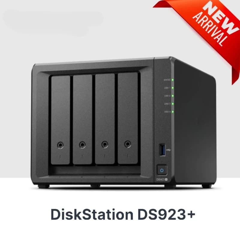 DS923+ PLUS 4G NAS Server di archiviazione cloud di rete DiskStation a 4 alloggiamenti Gestione dati per uffici domestici per piccole imprese