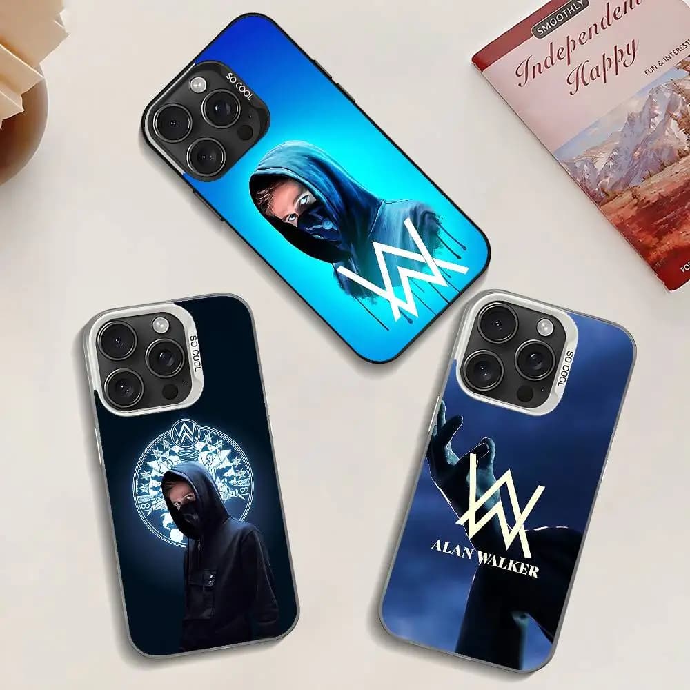 Custodia per telefono A-Alan Walker DJ per IPhone 17 16 15 14 13 12 Mini 11 8 7 Pro Max Plus Custodia per telefono colorata