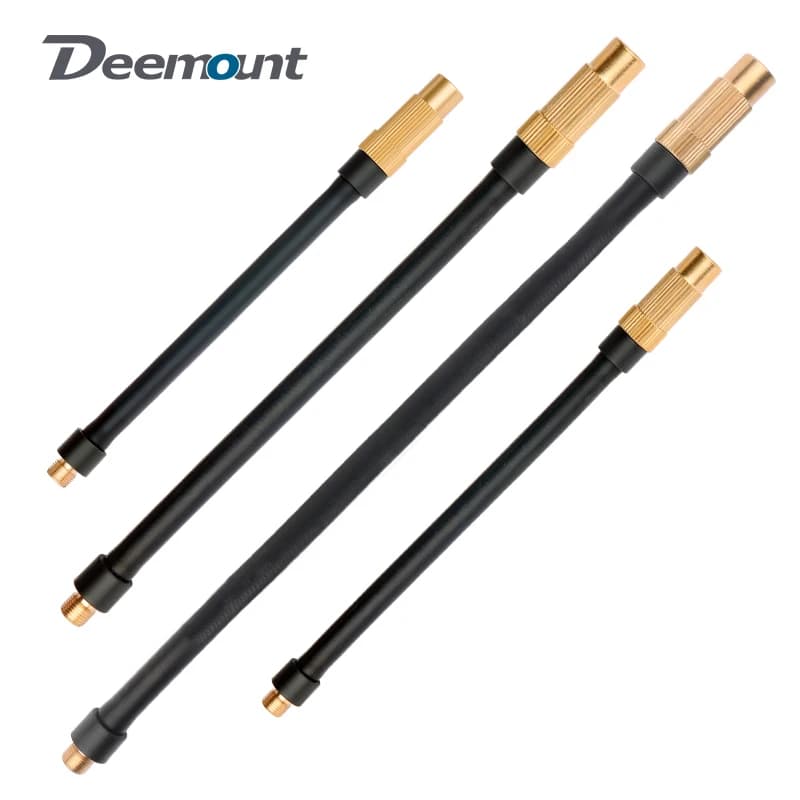Tubo filettato 8V1 per bicicletta, con connettore Schrader e Presta 2 in 1, per gonfiare pneumatici, lunghezza 17/30/50 cm, in EPDM.