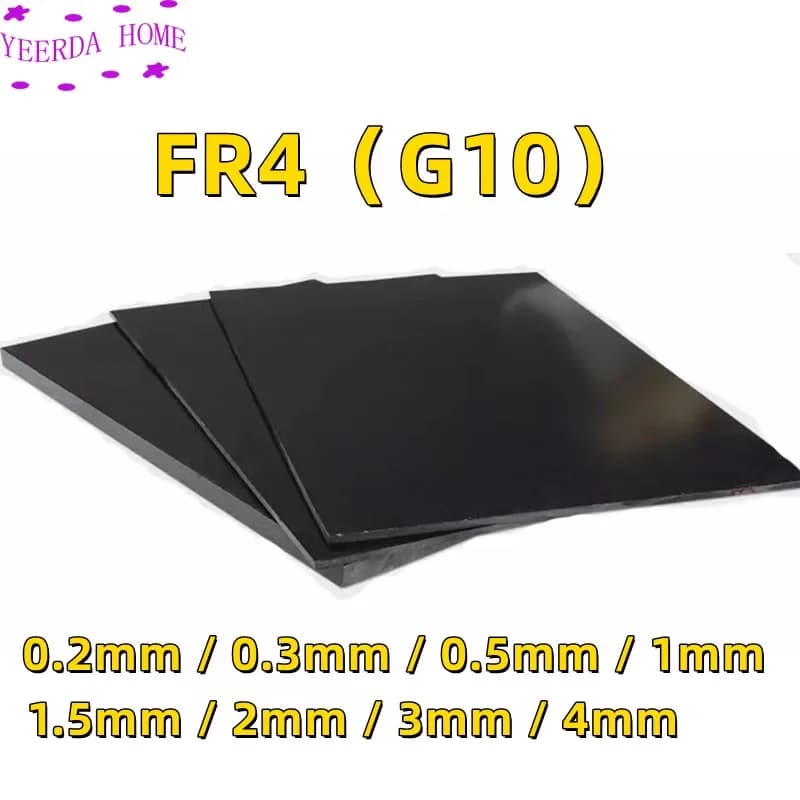 Foglio di bordo modello in fibra di vetro nera antistatica G10 Fibra di vetro epossidica FR4 Piastra in fibra di vetro Stampante 3D Piattaforma rimovibile