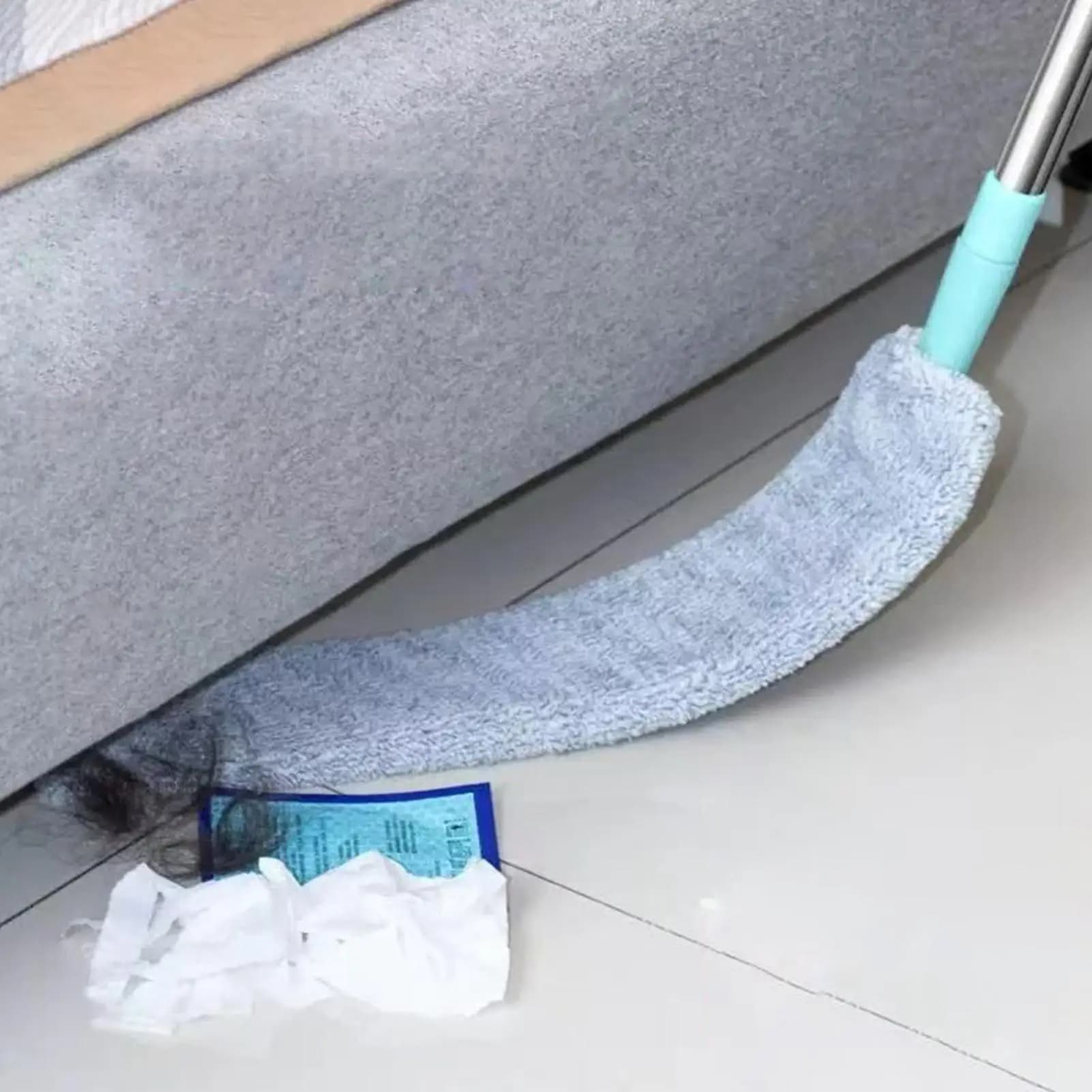Telescopic Spool with Long Handle, Collectable Duvet Washable, Extensible Brush for Cleaning Slots and Furniture