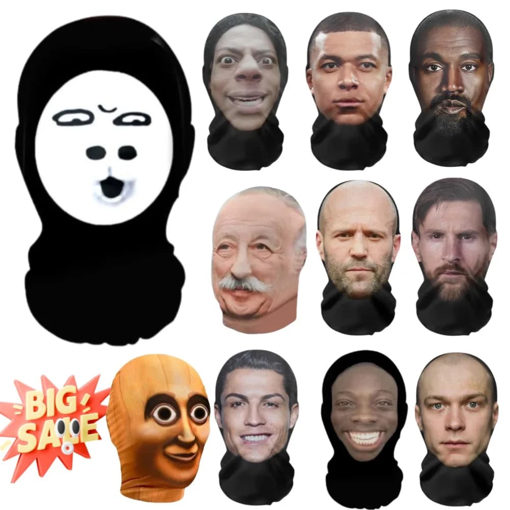 Nuovo 3D Stampato Kanye Maschera Drake Maglia Elastica Maschera Completa per Unisex Cosplay Copricapi Simulazione Del Partito Passamontagna Cappello Copricapo
