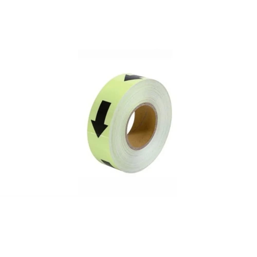 5M Length Emergency Exit Luminous Tape Glow ln The Dark Waterproof Anti-Slip Floor Marker Sign Arrow Design Safety Exit Marker
