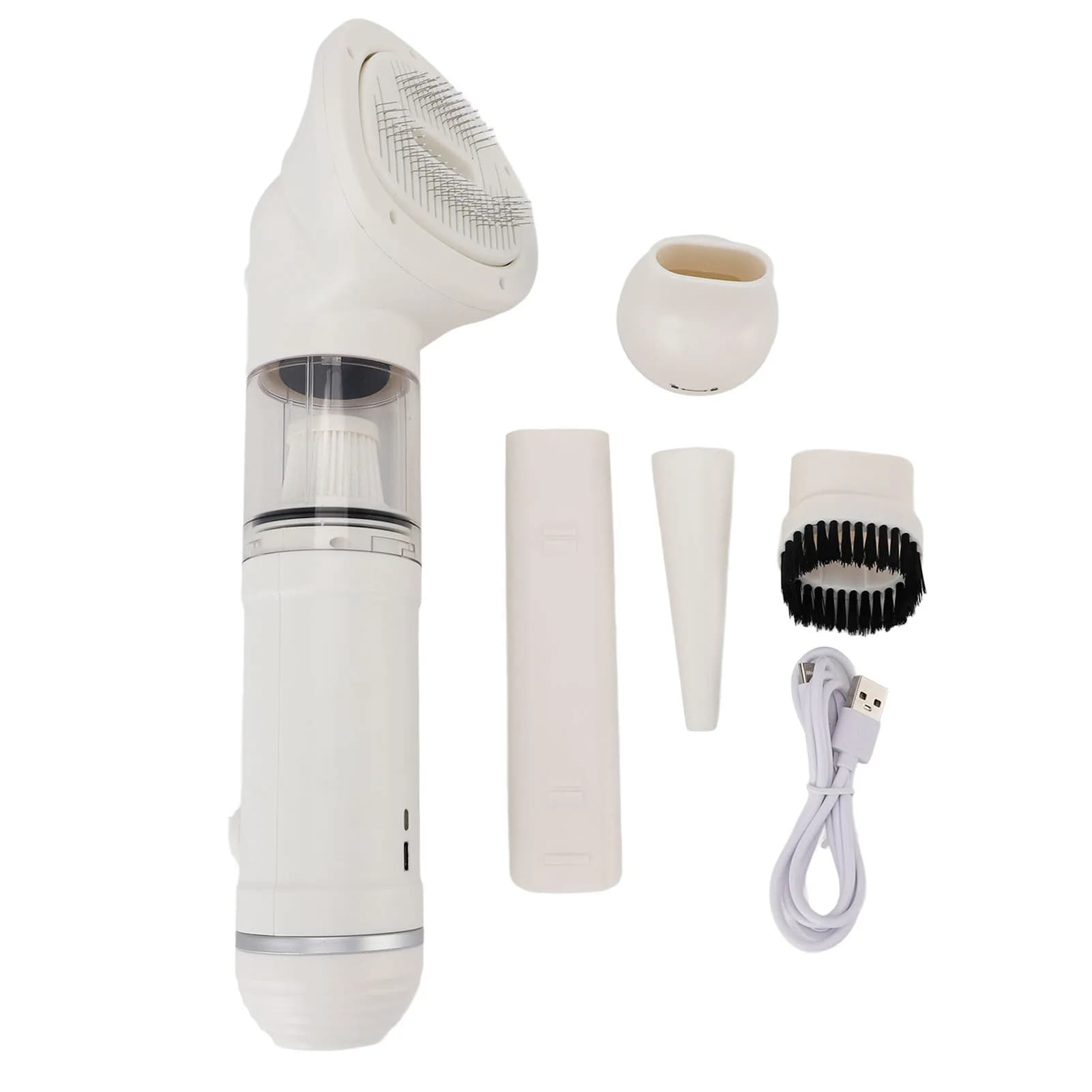 Aspirapolvere per toelettatura animali domestici Spazzola per spargimento automatica Kit per toelettatura sottovuoto per cani per tappeti da letto per gatti