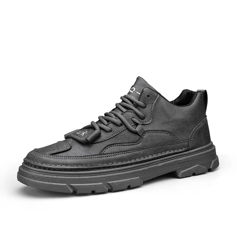 VIPOL Scarpe alte autunnali e invernali da uomo, scarpe casual sportive, scarpe antinfortunistiche da lavoro, stivaletti da deserto per escursioni all'aperto