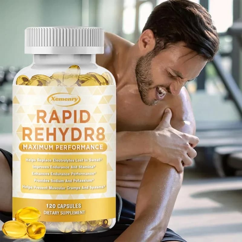 Electrolyte supplement - with vitamins, potassium, calico, magnesium, for muscle recovery, reduces cramps, electrolyte balance