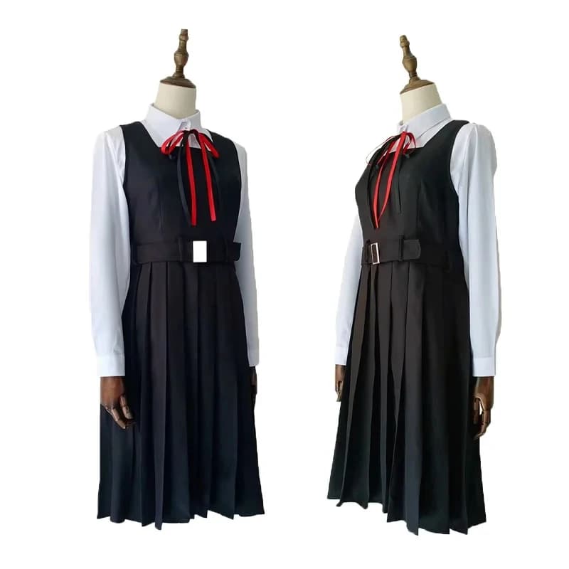 ❤ 2026 ✚ Costume Cosplay Anime Mitaka Asa, Uniforme JK con Camicia, Cravatta, Parrucca e Anello per il Collo, Costume di Halloween per Donne ◀