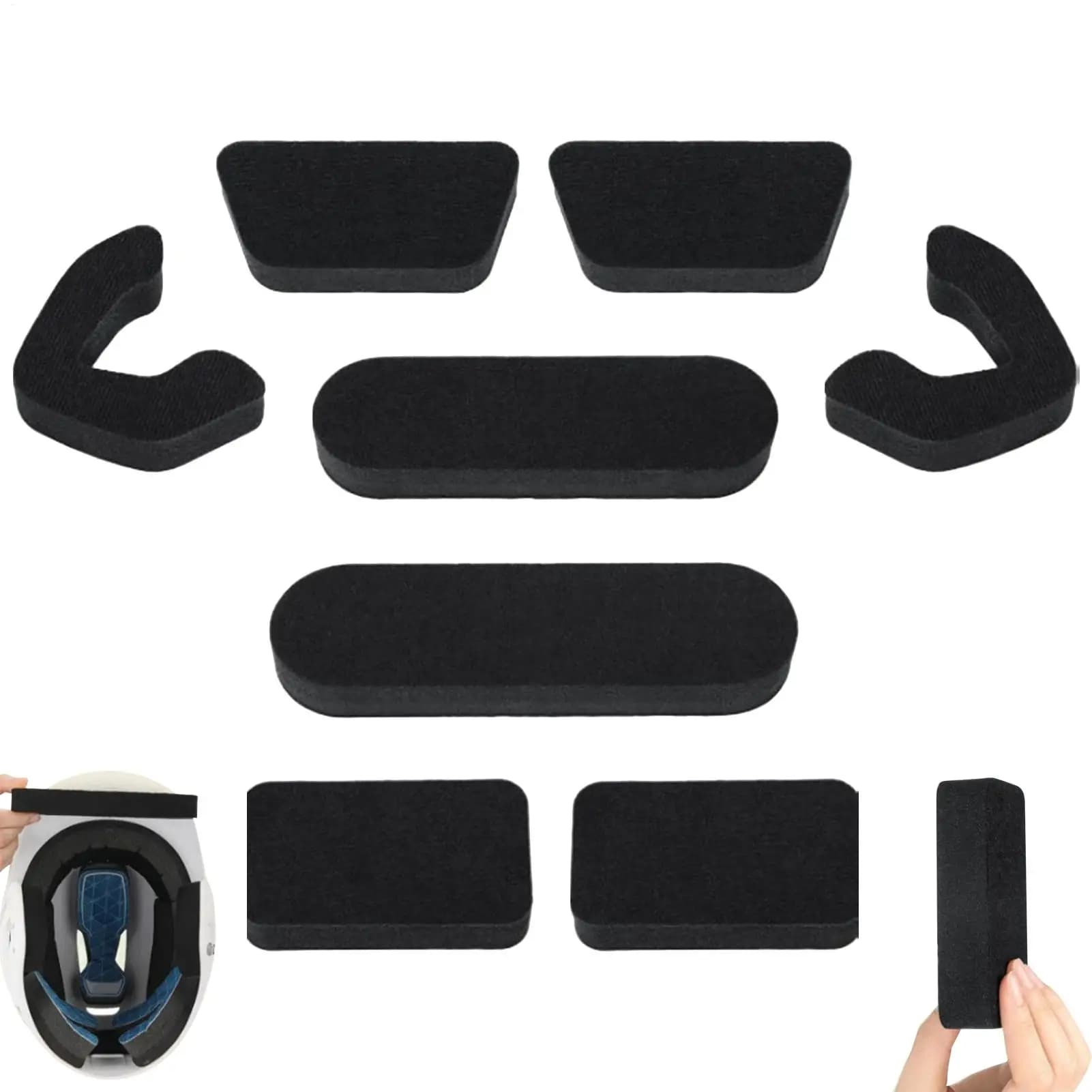 Helmet Hat Mat Set Baseball Helmet Pad Kit Thickened Universal Soft Foam Pad Protective Sleeve For Outdoor Camping Practice