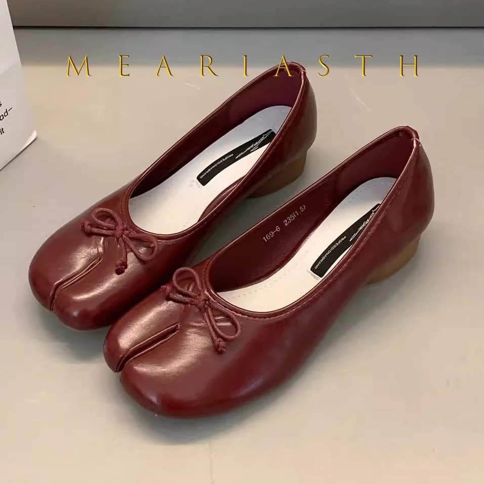 Nuove donne di marca appartamenti scarpe da balletto morbide slip on mocassini morbidi mocassini Tabi Ninja scarpe casual Mujer scarpe da donna fiocco nodo Mujer