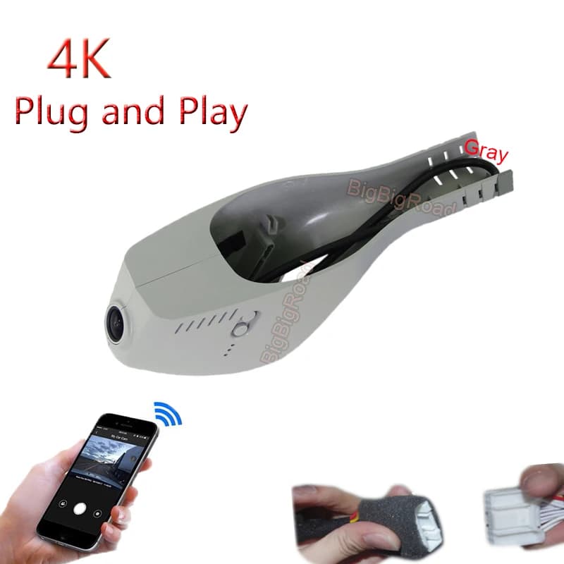 4K Plug And Play for Volkswagen B7 Polo Jetta Sharan Skoda Octavia A7 Rapid Yeti Kodiaq Superb Fabia Spaceback Wifi DVR Dashcam