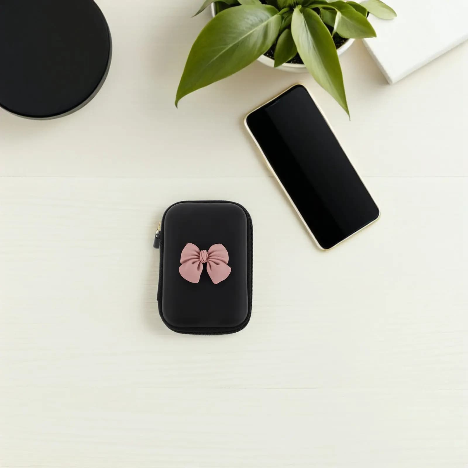 Set di 3 Custodie Rigide Antiurto in EVA per Auricolari, Organizer Portatile da Viaggio per Cavi e Chiavette USB