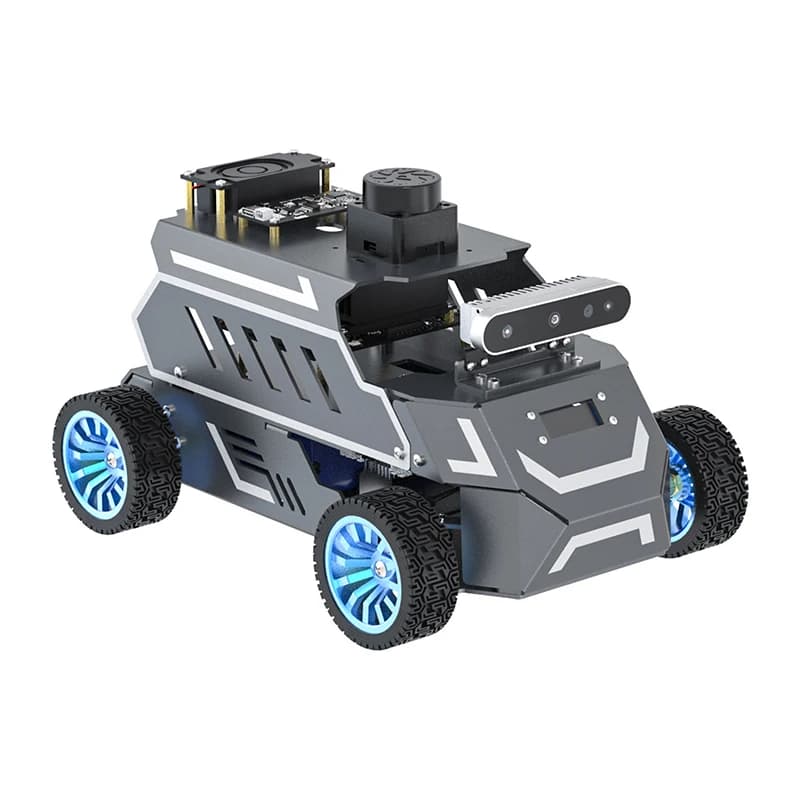 A1 ROS2 combinato con supporto motore 520 in metallo a coppia elevata Mappatura e navigazione SLAM per Raspberry Pi 5 8 GB
