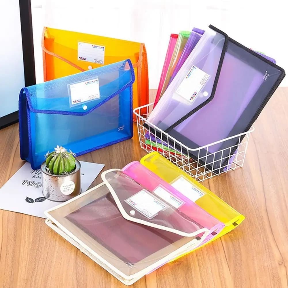 Borsa Portadocumenti in PVC A5, Organizer per Cartelle, Busta Portadocumenti, Vendita Calda