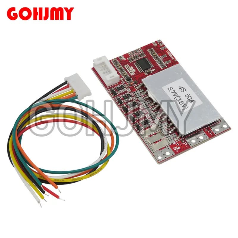3S 4S 5S 50A Scheda BMS 3.2V/3.7V Ferro Fosfato LiFePO4 Batteria BMS 3.2/3.7V 18650 Scheda di protezione della batteria al litio con bilanciamento