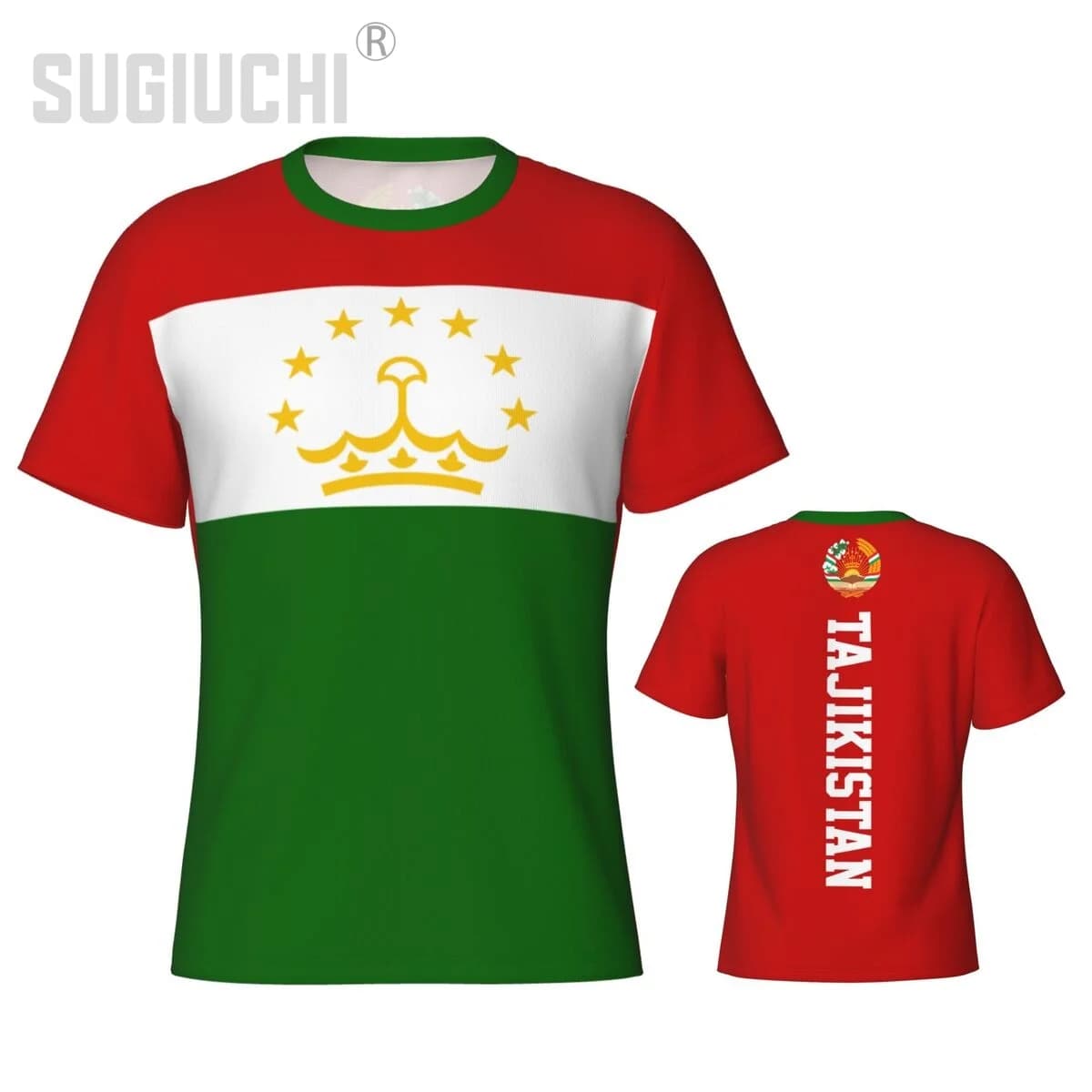 Maglietta sportiva aderente con bandiera del Tagikistan, stampa 3D, per uomo e donna, maglia da calcio, regalo per tifosi, t-shirt patriottica