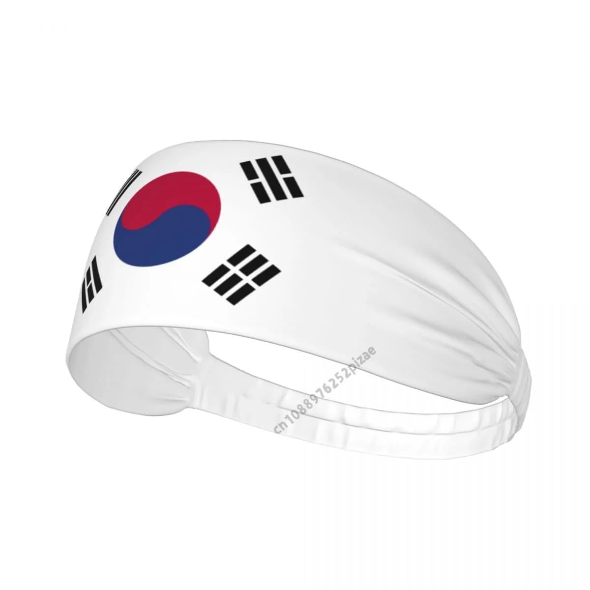 Bandiera della Corea del Sud Uomo Donna Fasce elastiche larghe per yoga Sport Fitness Esercizio Tennis Corsa Palestra Danza Atletica