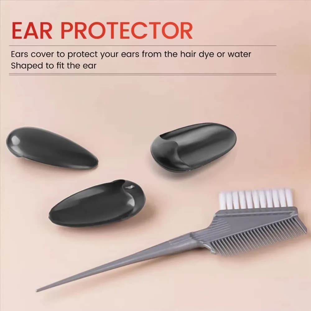 2 pcs plastic for hair dying ear covers waterproof ear protector for ears cover caps reusable bathroom fixture headphones for hairdressers