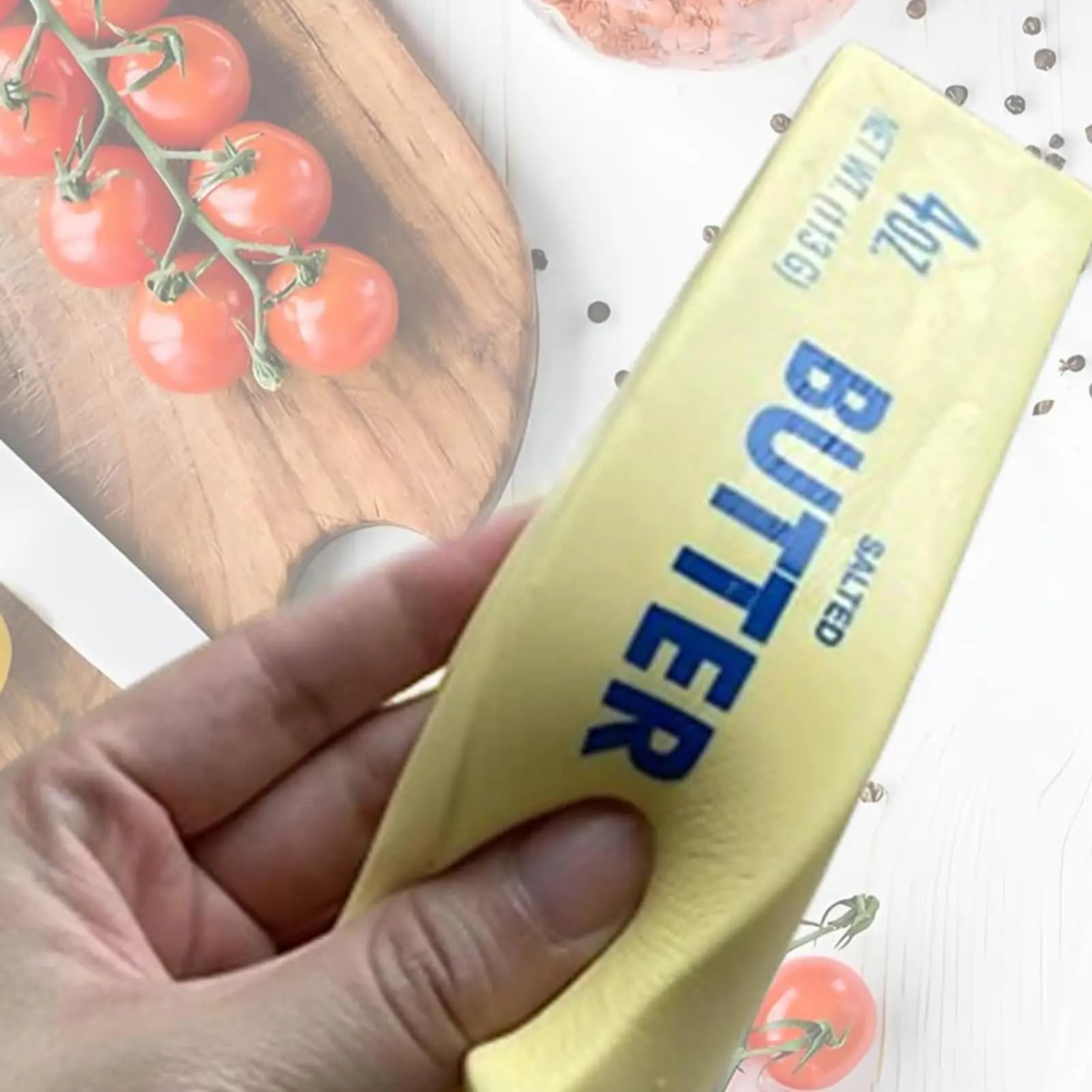 1 Pezzo Bastoncino Antistress a Forma di Burro, Giocattolo Sensoriale per Alleviare Stress e Ansia, Squishy a Lenta Risalita, Bastoncino Elastico a Forma di Formaggio, Giocattolo Scherzoso