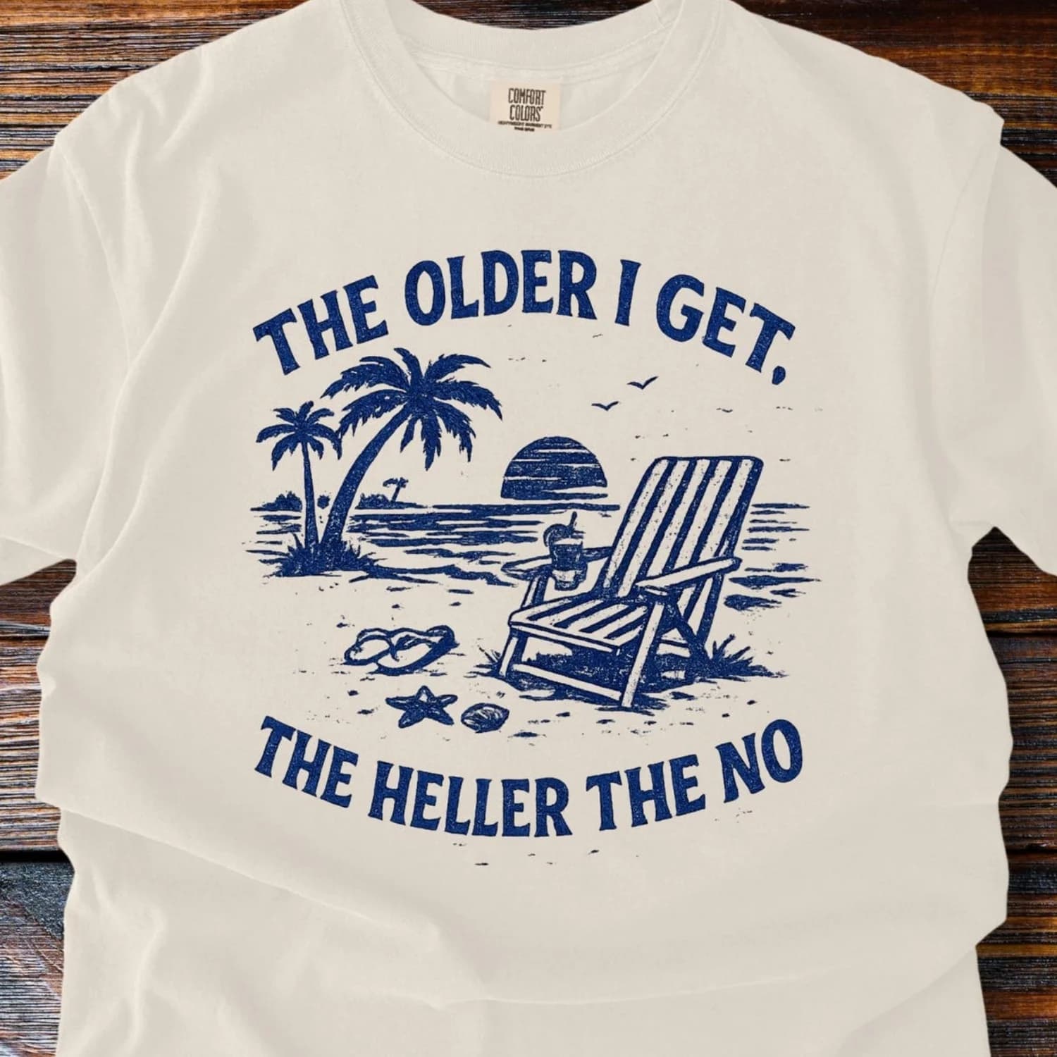 Fun Beach T-Shirt, X-Generation Humor T1Ee, Retro Graphics, Beach Vacation T1Ee, Gift for Beach Enthusiasts, Loose Fit, Round Neck