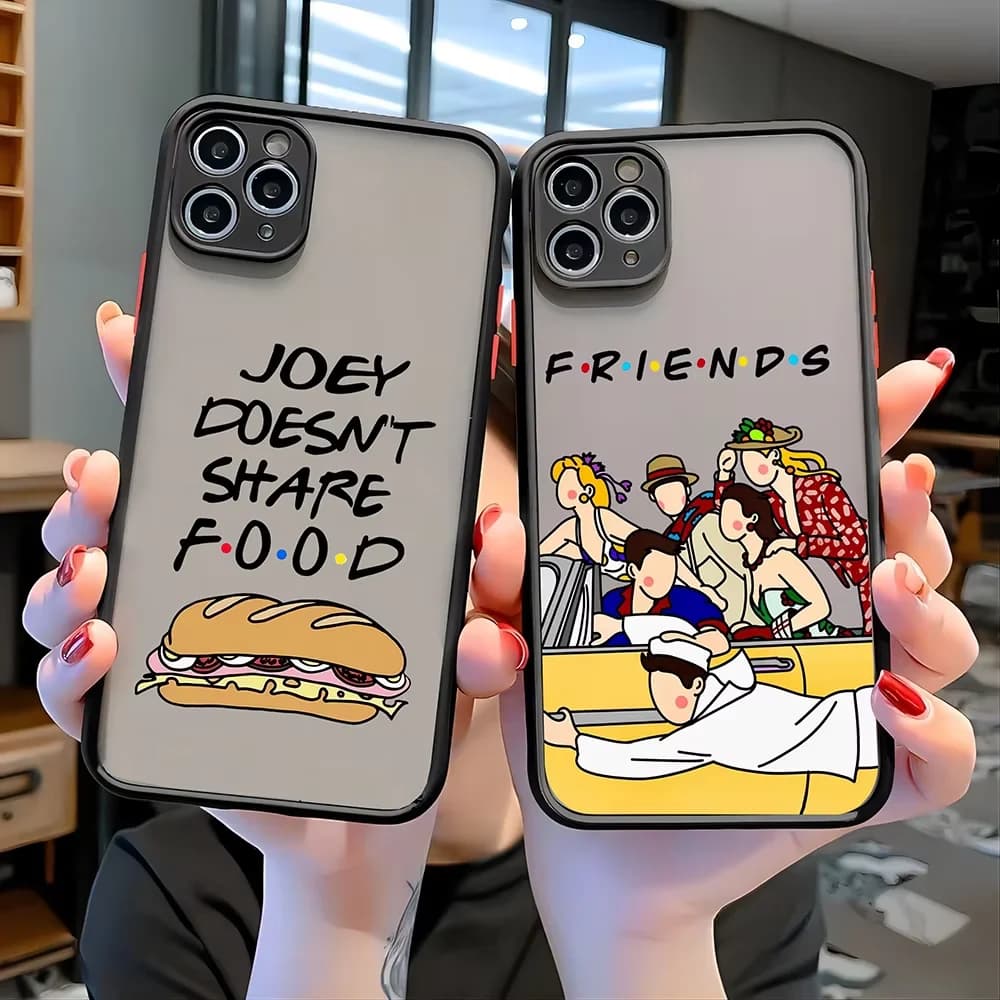 Friends Hot TV Show Phone Case For IPhone 17 Air 16 e 15 14 13 12 11 Pro Max Plus Mini SE 2020 2022 Matte Transparent Case