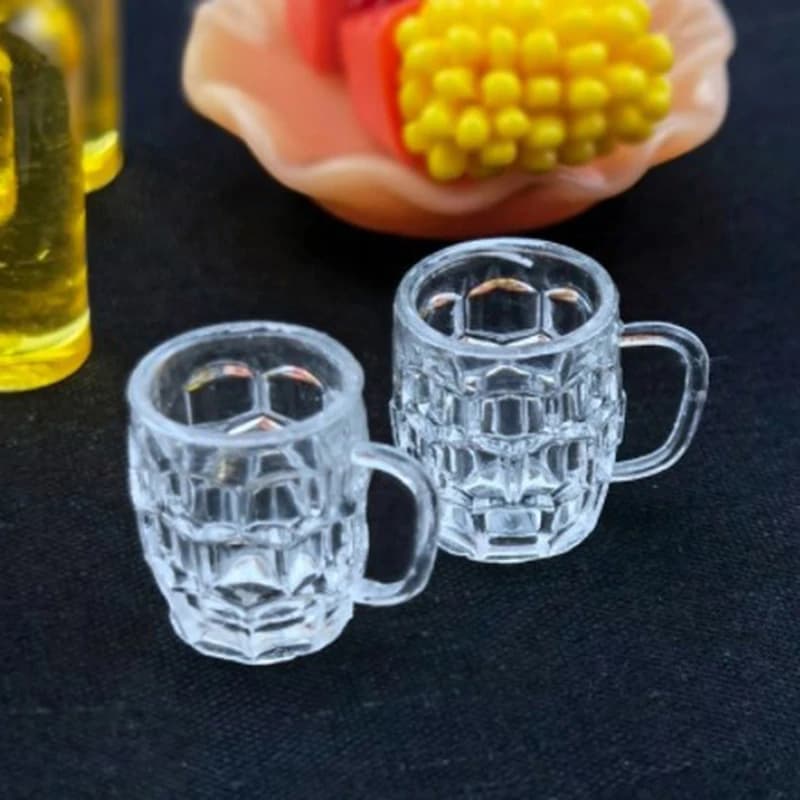 1pc casa delle bambole in miniatura tazza di birra giocattolo mini decorazione della bevanda per OB11 BJD figure da collezione decorazioni per la casa delle bambole ornamento per la casa