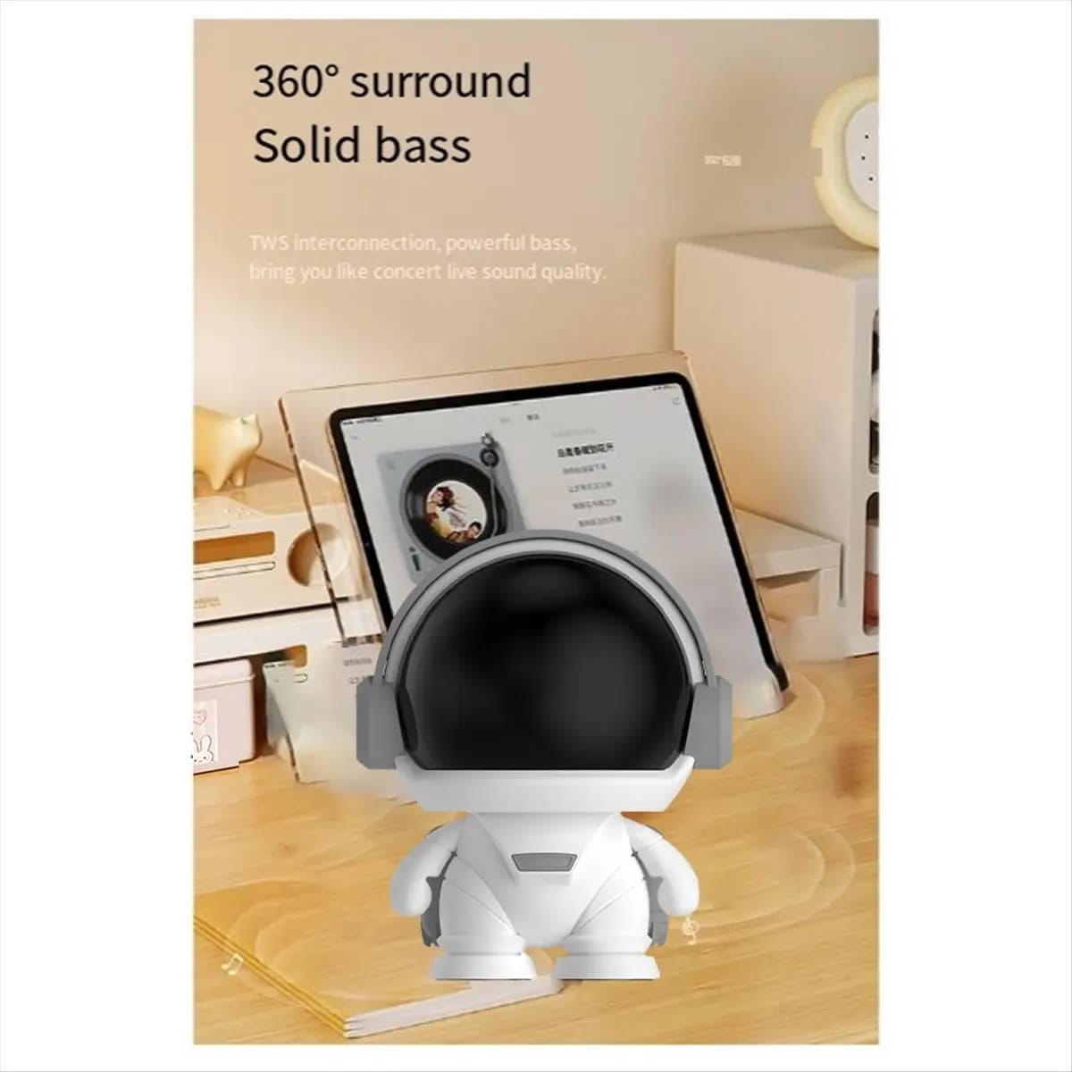 AABFK Astronaut Wireless Bluetooth Speaker Nice table space robot Bluetooth Subwoofer Tws for domestic outdoor gift
