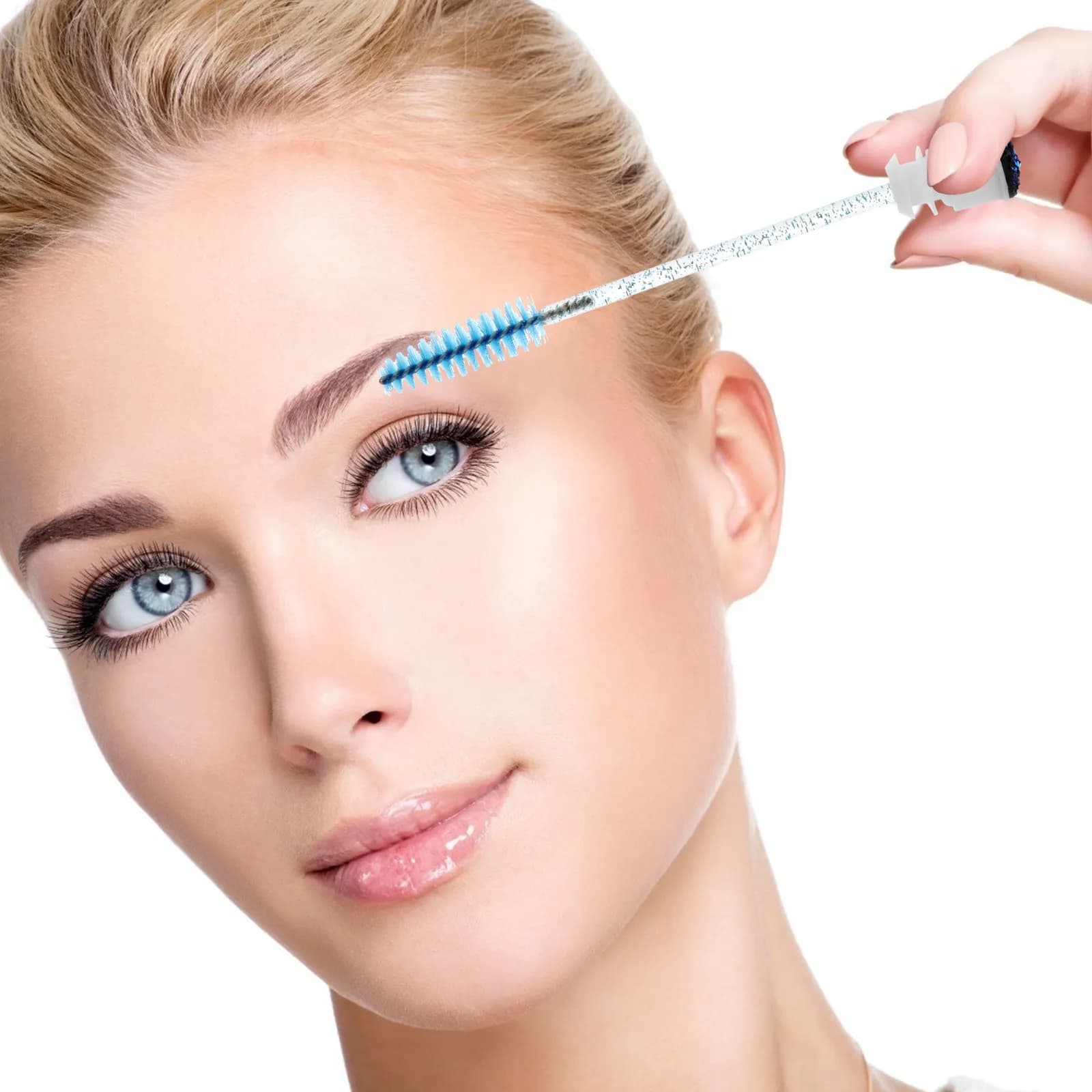 10 pcs Disposable Eyelash Brush, Portable Mascara Applicator, Eyebrow Makeup Tool, Beauty Care, Lyscia Finish