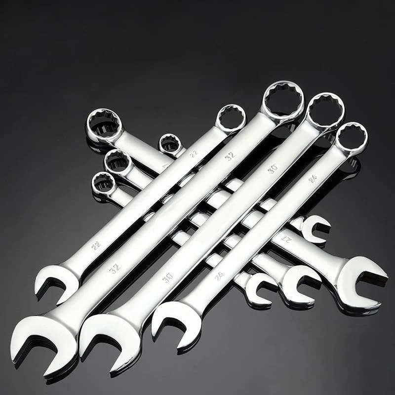 1 pz combinazione set di chiavi metriche 6-32mm cromo vanadio anello aperto combinato chiave dado strumenti per riparazione auto utensili manuali