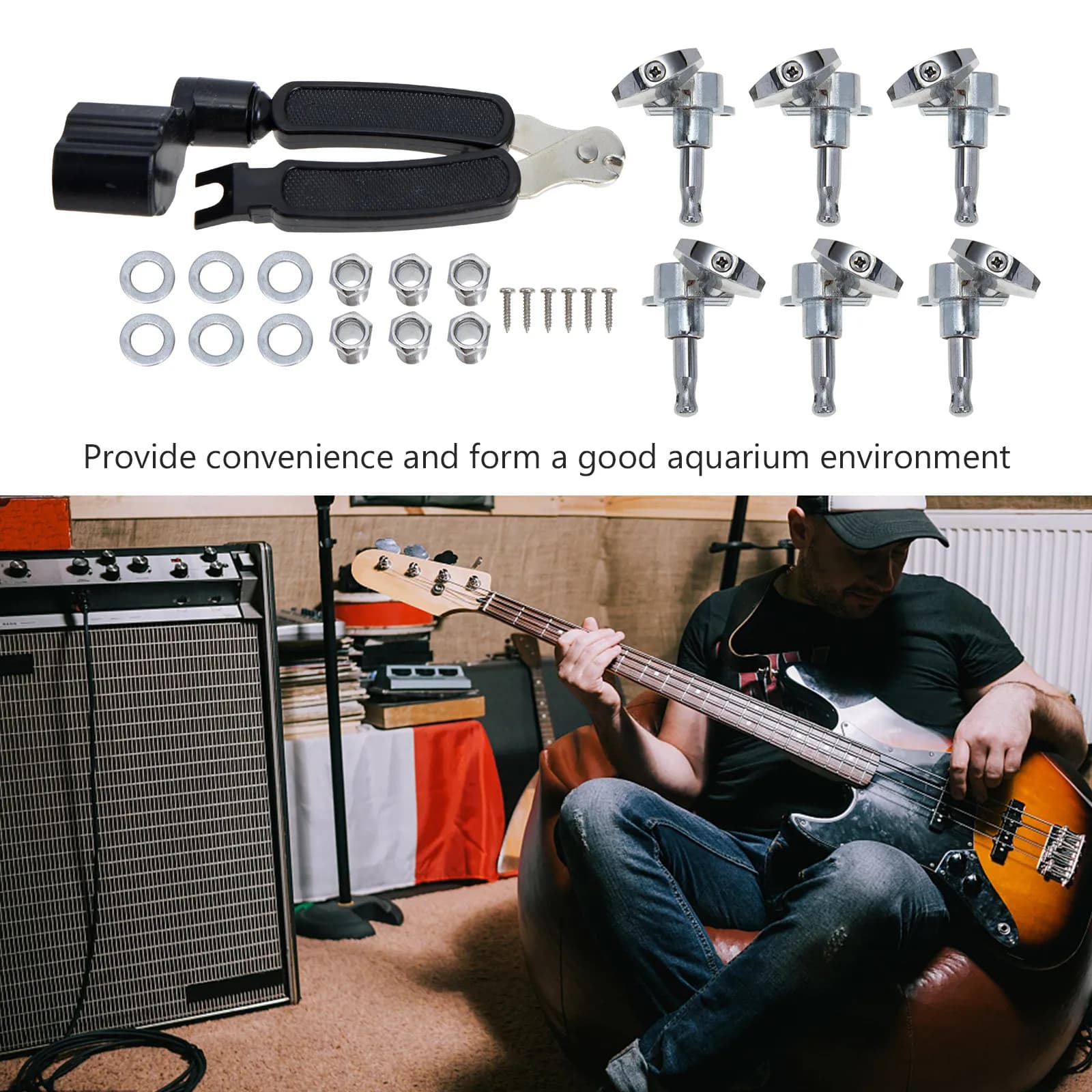 1Set Guitar String Winder High Quality Manual Winder for Guitar Ukulele String Maintenance Quick Coiling Tool Portable Repair