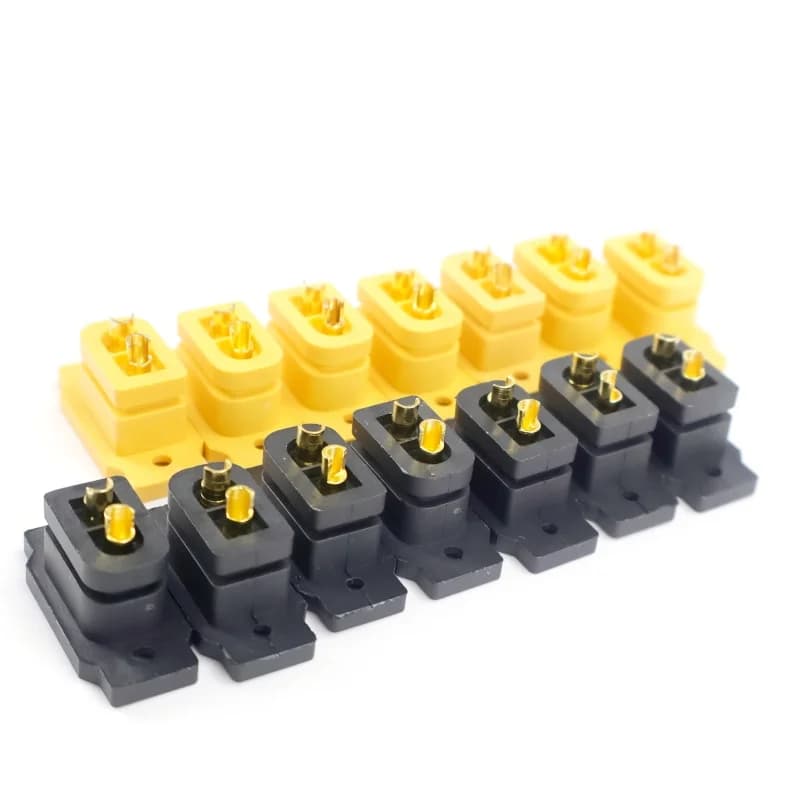 7PCS XT60E-F Female Connector XT60 Panel Mounting Screw Plug for Lithium Battery FPV RC Quadcopter drone