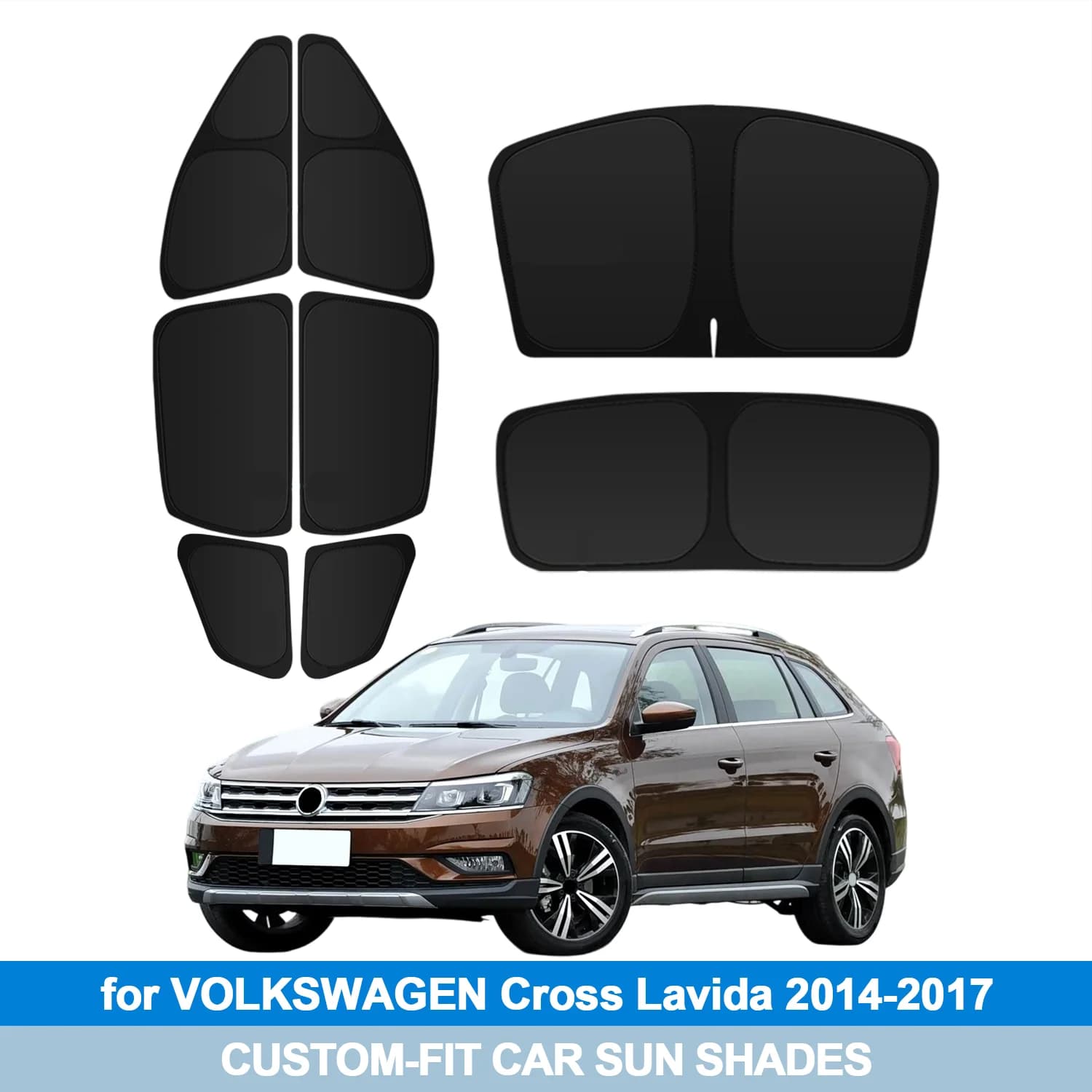 Per VOLKSWAGEN Cross Lavida 2014-2017 Parabrezza Parasole Finestrino Laterale Shades Copertura Visiera Parasole Scudo Protezione Privacy Auto
