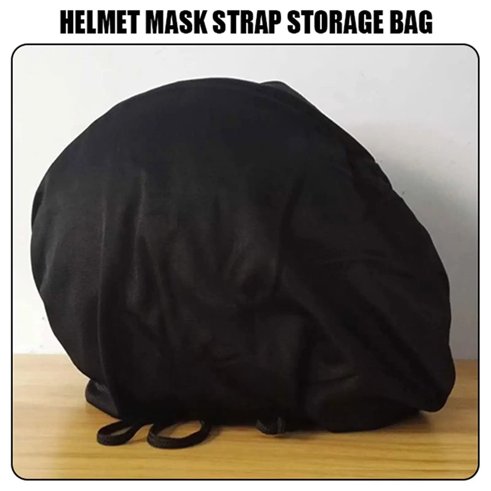 Helmet bag Soft pocket with drawstrings Anti-dust Good tenacity Handbag by means of complete helmet for cycling scoot E0Y3