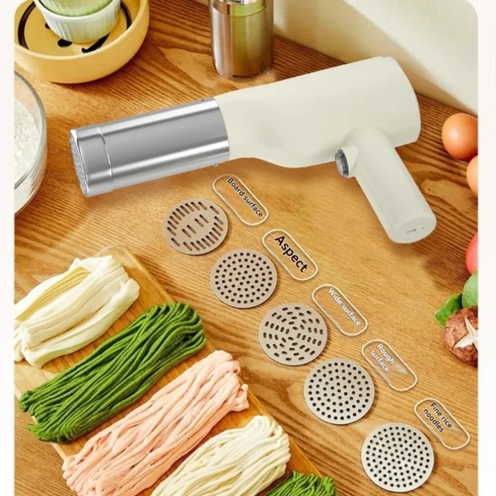 Macchina per noodle elettrica multifunzionale Pressa per noodle Macchina per pasta automatica Macchina per pasta senza fili Pressa per pasta 5 stampi